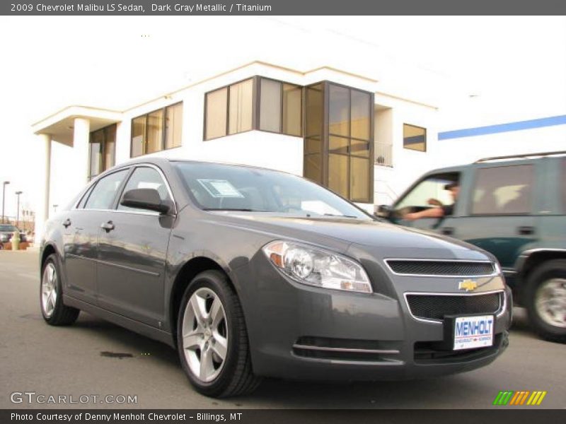 Dark Gray Metallic / Titanium 2009 Chevrolet Malibu LS Sedan