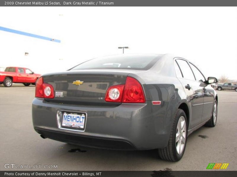 Dark Gray Metallic / Titanium 2009 Chevrolet Malibu LS Sedan