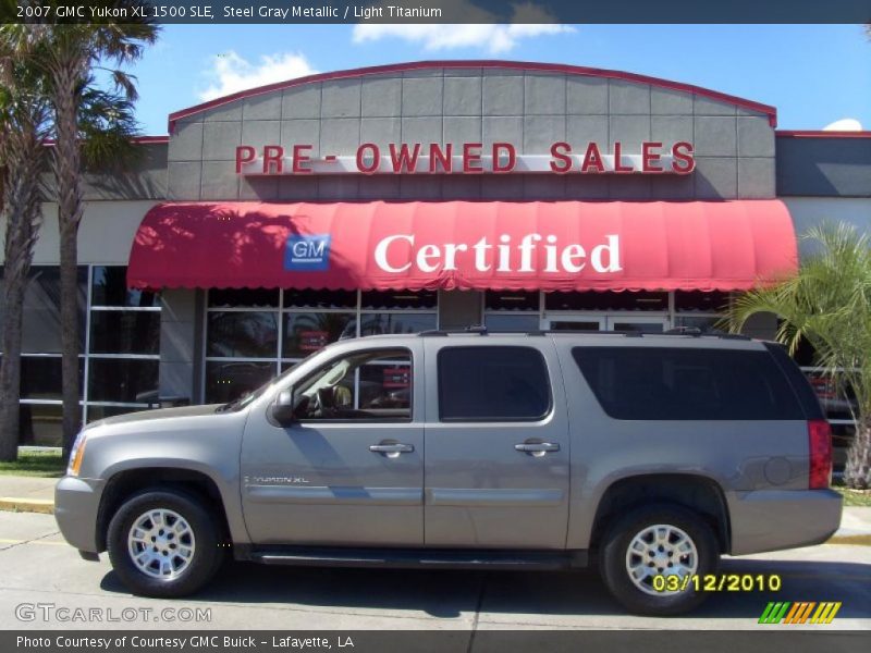 Steel Gray Metallic / Light Titanium 2007 GMC Yukon XL 1500 SLE