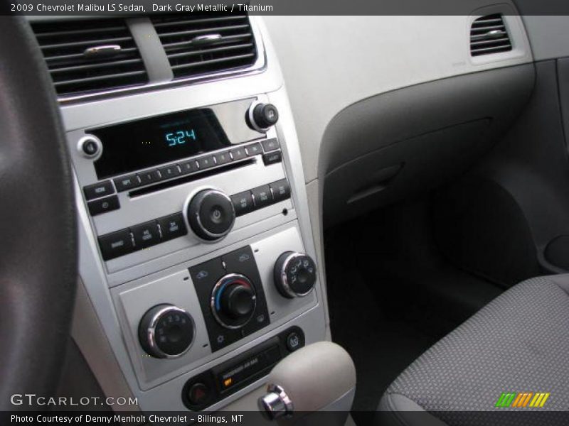 Dark Gray Metallic / Titanium 2009 Chevrolet Malibu LS Sedan