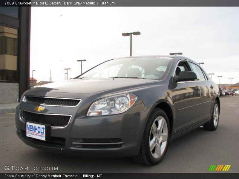 Dark Gray Metallic / Titanium 2009 Chevrolet Malibu LS Sedan