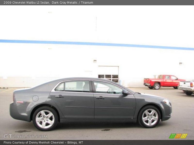 Dark Gray Metallic / Titanium 2009 Chevrolet Malibu LS Sedan
