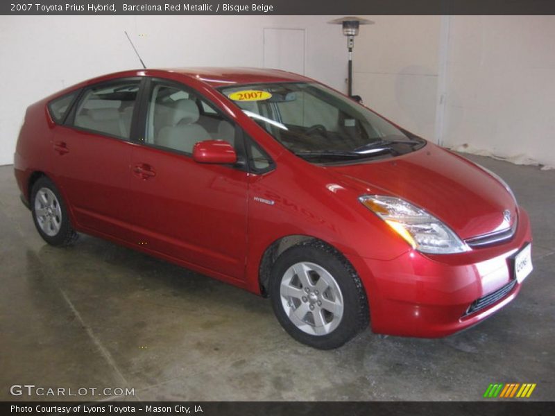 Barcelona Red Metallic / Bisque Beige 2007 Toyota Prius Hybrid