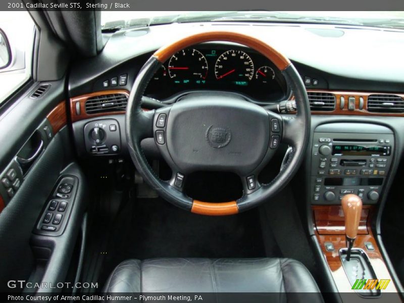 Sterling / Black 2001 Cadillac Seville STS