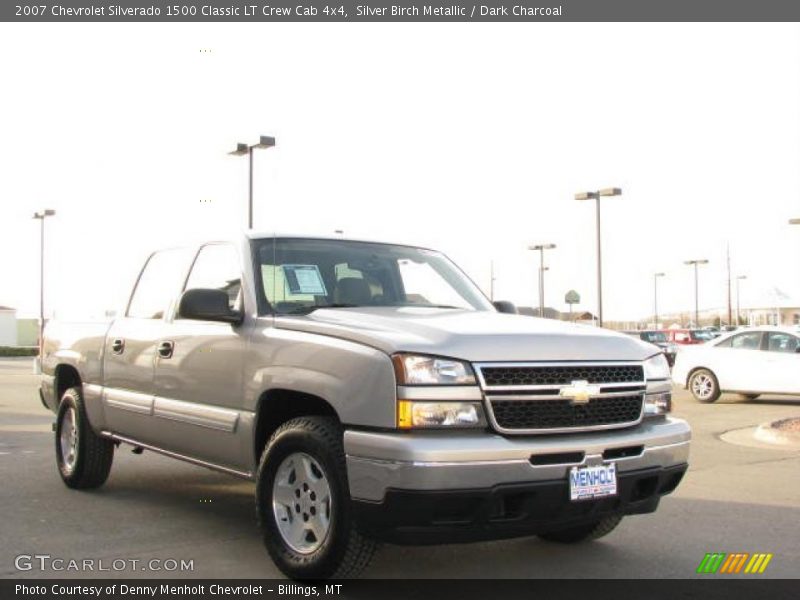 Silver Birch Metallic / Dark Charcoal 2007 Chevrolet Silverado 1500 Classic LT Crew Cab 4x4