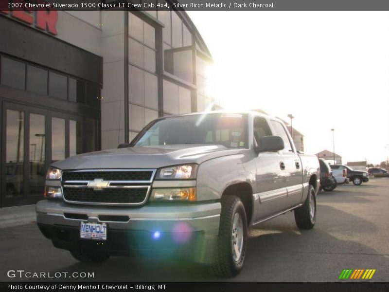 Silver Birch Metallic / Dark Charcoal 2007 Chevrolet Silverado 1500 Classic LT Crew Cab 4x4