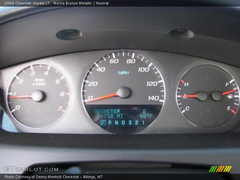 Mocha Bronze Metallic / Neutral 2009 Chevrolet Impala LT