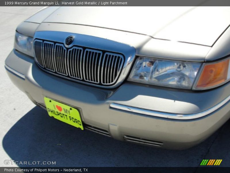 Harvest Gold Metallic / Light Parchment 1999 Mercury Grand Marquis LS