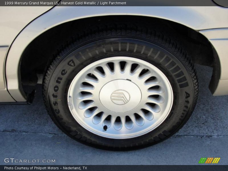 Harvest Gold Metallic / Light Parchment 1999 Mercury Grand Marquis LS
