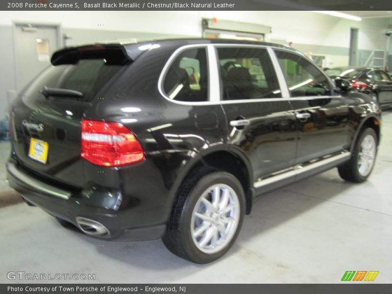 Basalt Black Metallic / Chestnut/Black Natural Leather 2008 Porsche Cayenne S