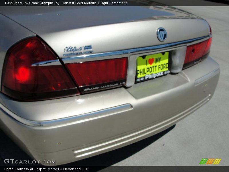 Harvest Gold Metallic / Light Parchment 1999 Mercury Grand Marquis LS