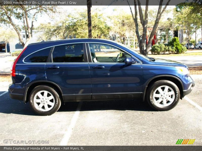 Royal Blue Pearl / Gray 2009 Honda CR-V EX-L
