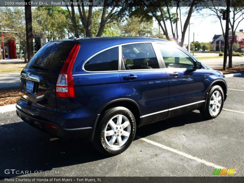 Royal Blue Pearl / Gray 2009 Honda CR-V EX-L