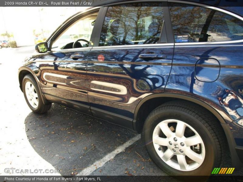 Royal Blue Pearl / Gray 2009 Honda CR-V EX-L