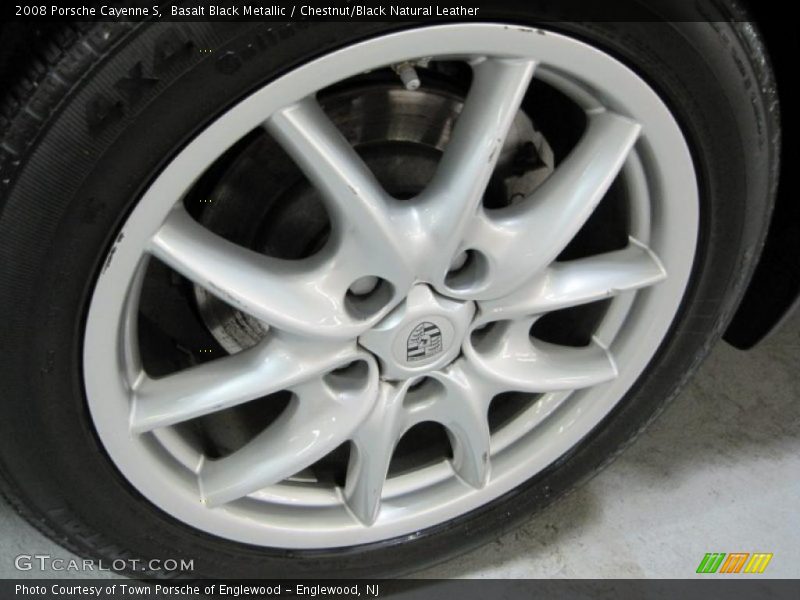 Basalt Black Metallic / Chestnut/Black Natural Leather 2008 Porsche Cayenne S