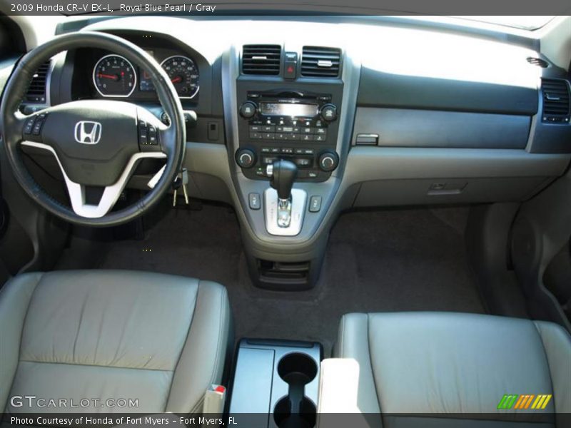 Royal Blue Pearl / Gray 2009 Honda CR-V EX-L