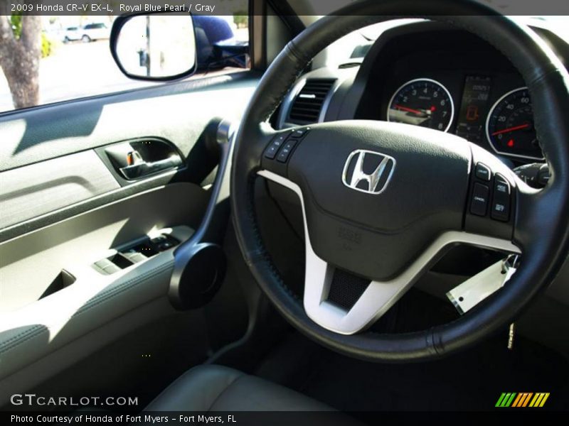 Royal Blue Pearl / Gray 2009 Honda CR-V EX-L