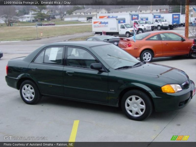 Emerald Mica / Gray 1999 Mazda Protege LX