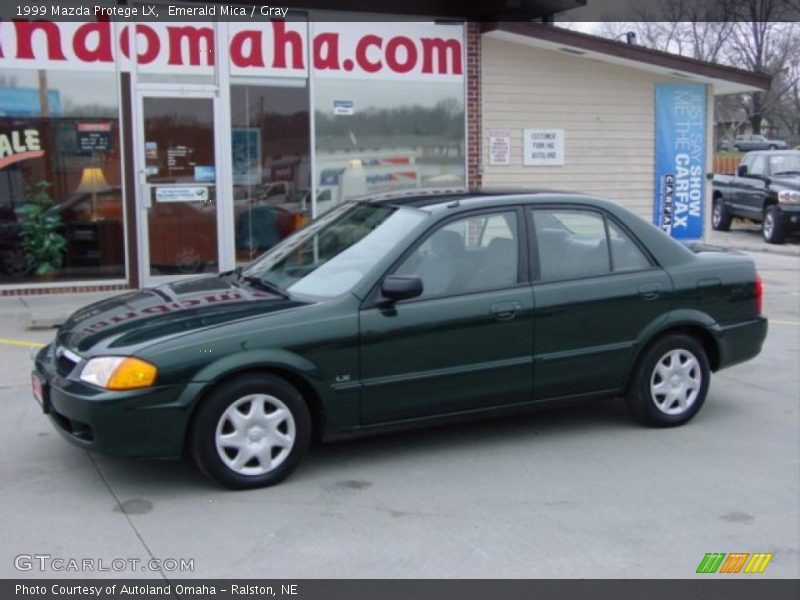 Emerald Mica / Gray 1999 Mazda Protege LX