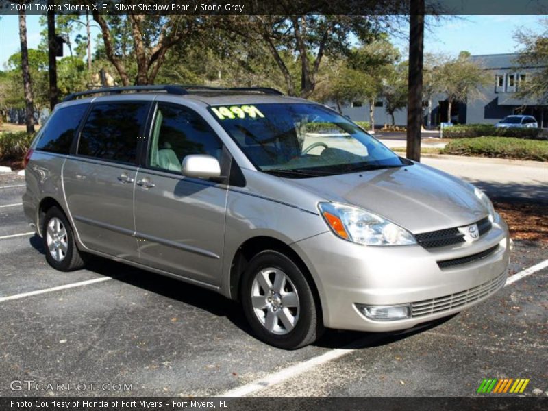 Silver Shadow Pearl / Stone Gray 2004 Toyota Sienna XLE