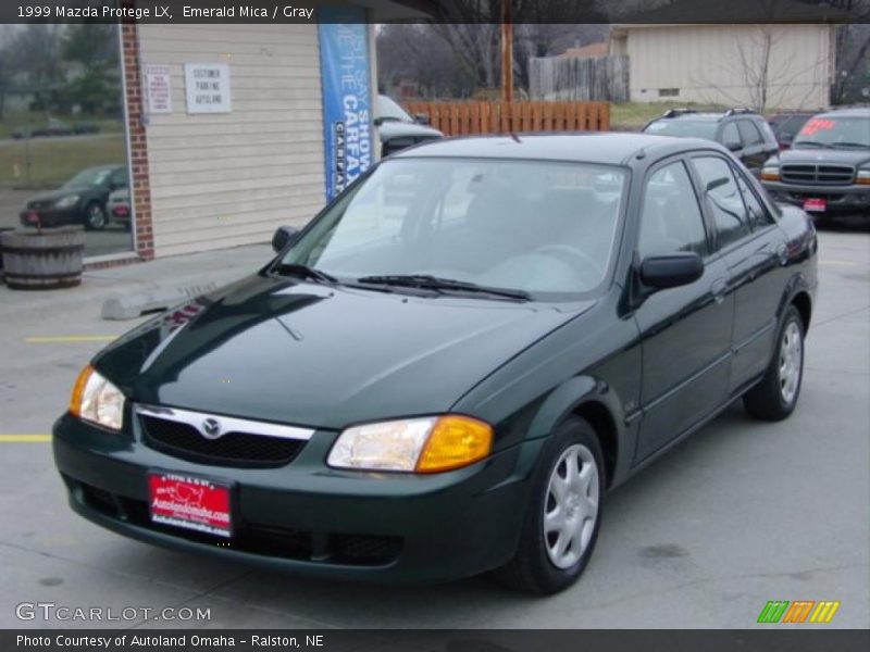 Emerald Mica / Gray 1999 Mazda Protege LX