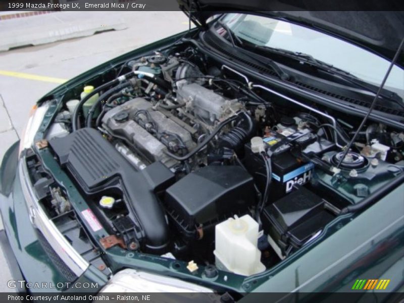 Emerald Mica / Gray 1999 Mazda Protege LX