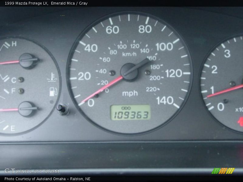 Emerald Mica / Gray 1999 Mazda Protege LX