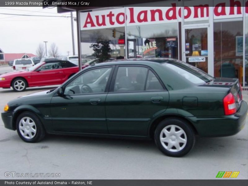 Emerald Mica / Gray 1999 Mazda Protege LX