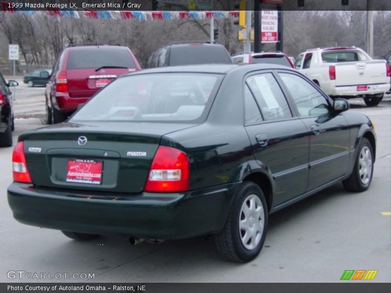 Emerald Mica / Gray 1999 Mazda Protege LX