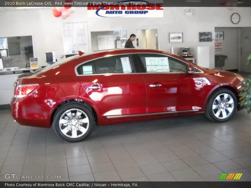 Red Jewel Tintcoat / Dark Titanium/Light Titanium 2010 Buick LaCrosse CXS