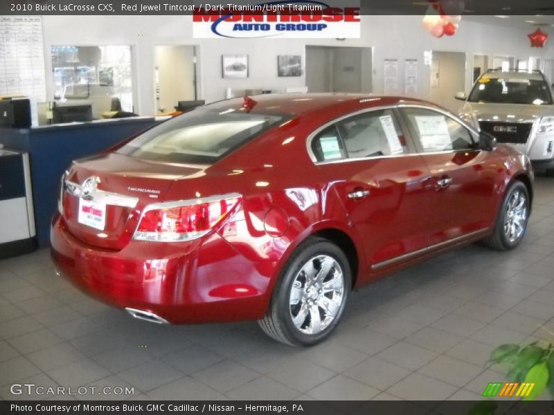 Red Jewel Tintcoat / Dark Titanium/Light Titanium 2010 Buick LaCrosse CXS
