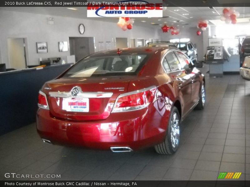 Red Jewel Tintcoat / Dark Titanium/Light Titanium 2010 Buick LaCrosse CXS