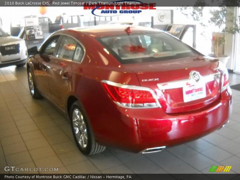 Red Jewel Tintcoat / Dark Titanium/Light Titanium 2010 Buick LaCrosse CXS