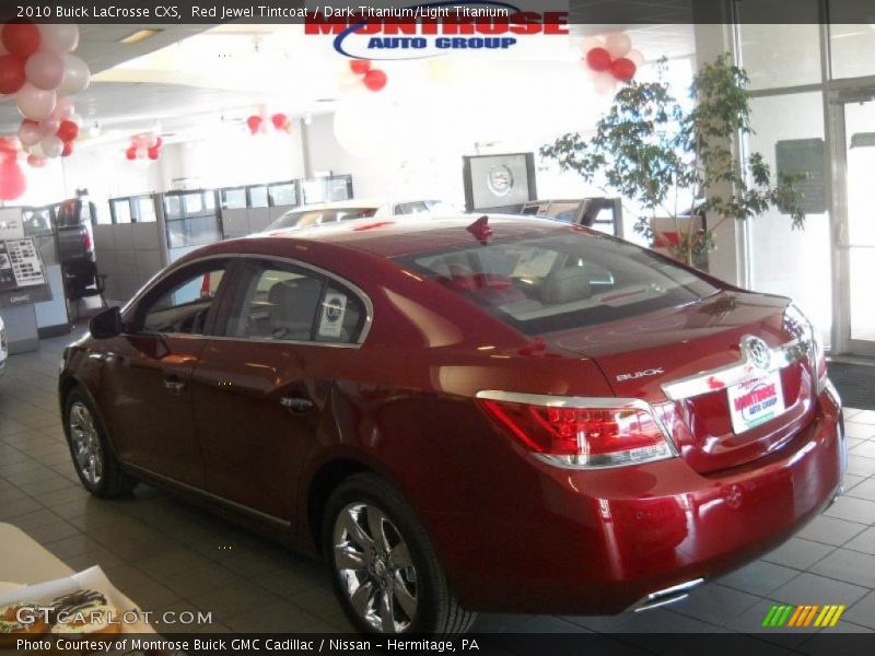 Red Jewel Tintcoat / Dark Titanium/Light Titanium 2010 Buick LaCrosse CXS