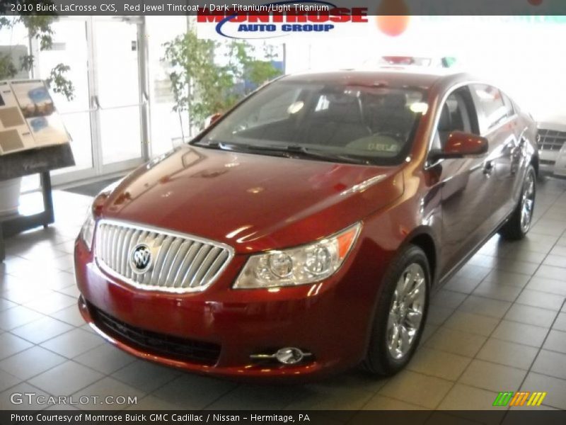 Red Jewel Tintcoat / Dark Titanium/Light Titanium 2010 Buick LaCrosse CXS