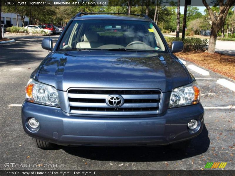 Bluestone Metallic / Ivory Beige 2006 Toyota Highlander I4