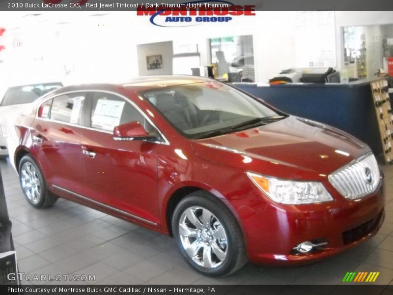 Red Jewel Tintcoat / Dark Titanium/Light Titanium 2010 Buick LaCrosse CXS