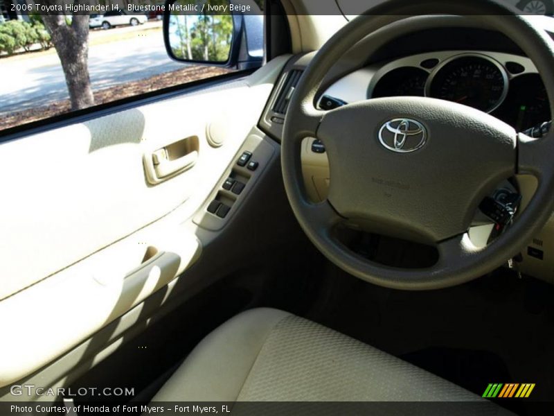 Bluestone Metallic / Ivory Beige 2006 Toyota Highlander I4