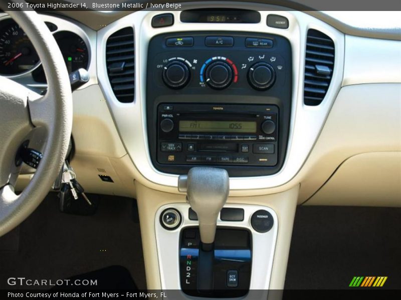 Bluestone Metallic / Ivory Beige 2006 Toyota Highlander I4