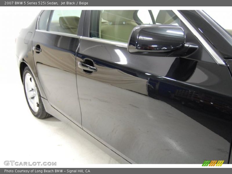 Jet Black / Beige 2007 BMW 5 Series 525i Sedan