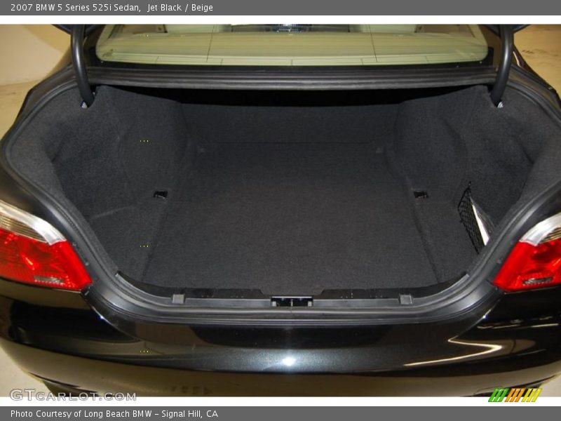 Jet Black / Beige 2007 BMW 5 Series 525i Sedan