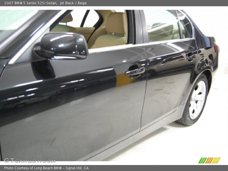 Jet Black / Beige 2007 BMW 5 Series 525i Sedan