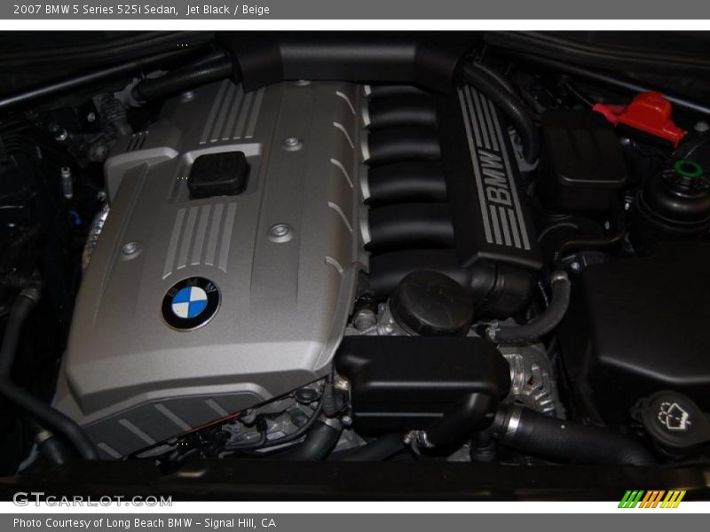 Jet Black / Beige 2007 BMW 5 Series 525i Sedan