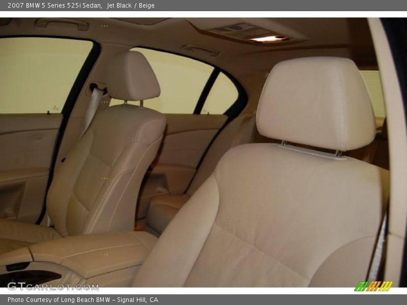 Jet Black / Beige 2007 BMW 5 Series 525i Sedan