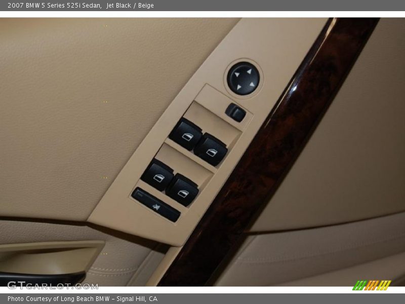Jet Black / Beige 2007 BMW 5 Series 525i Sedan