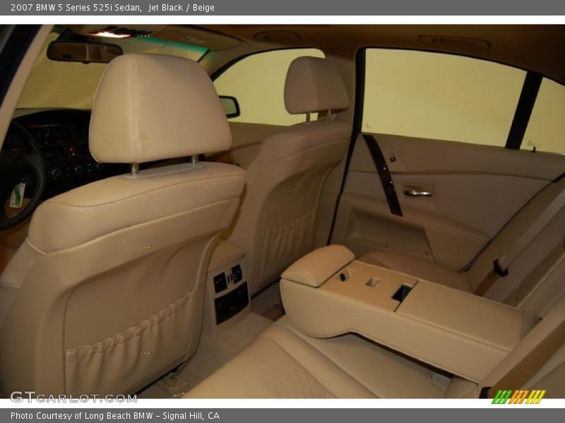 Jet Black / Beige 2007 BMW 5 Series 525i Sedan