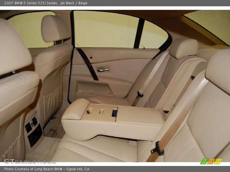 Jet Black / Beige 2007 BMW 5 Series 525i Sedan