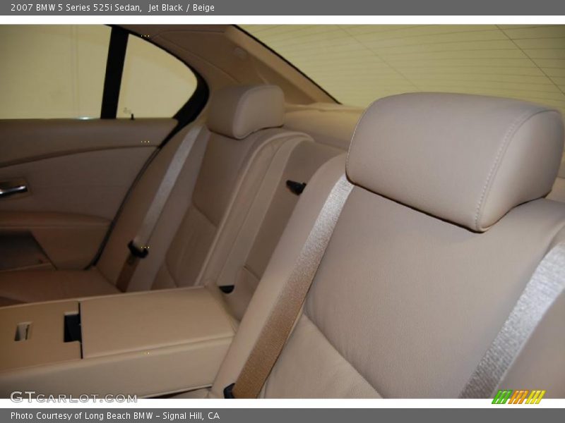 Jet Black / Beige 2007 BMW 5 Series 525i Sedan