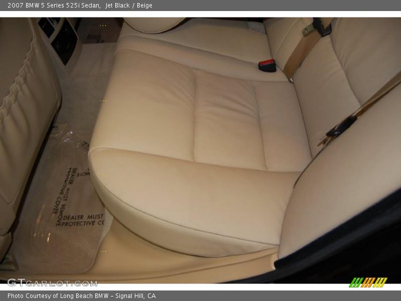 Jet Black / Beige 2007 BMW 5 Series 525i Sedan
