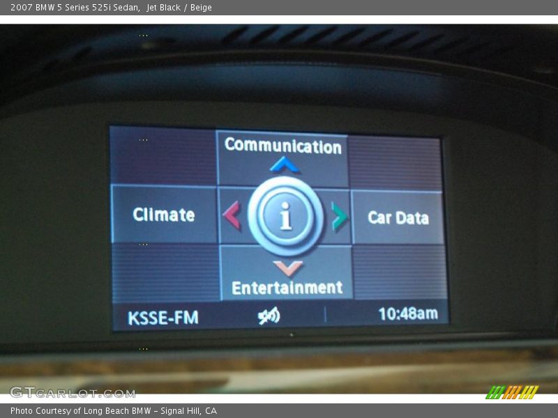 Jet Black / Beige 2007 BMW 5 Series 525i Sedan